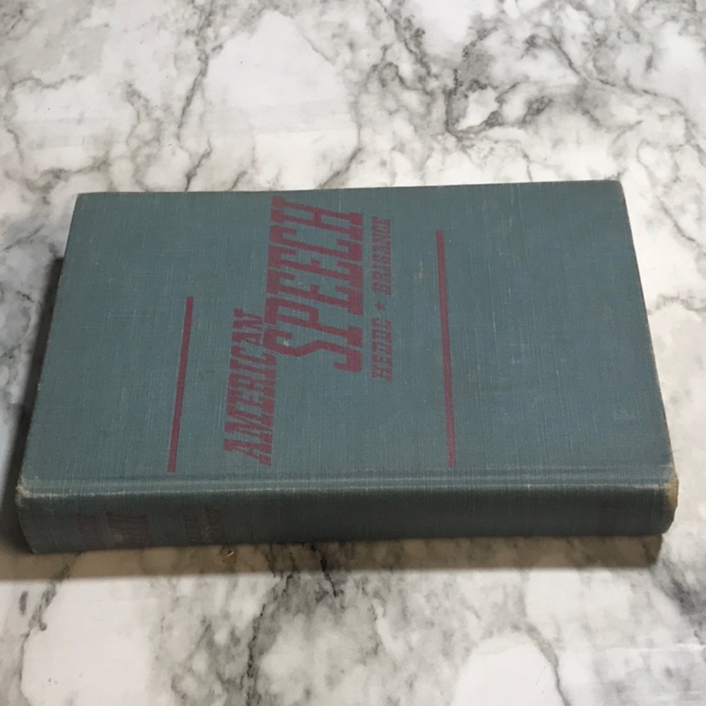 From 1942 American Speech Hedde Brigance hardcover book - Picture 4 of 9